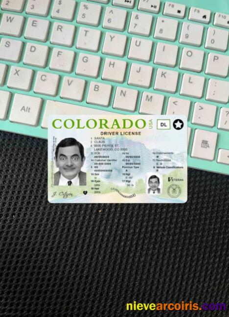USA Colorado driving license photolook